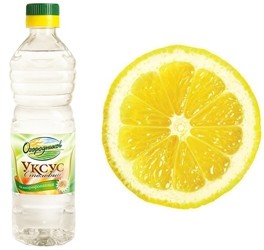 Уксус и лимонный сок